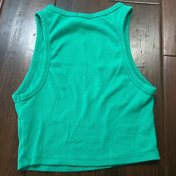 Green Zara crop top - Picture 2 of 3
